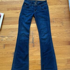 Hudson Jeans Dark Blue Flare/Wide Leg Jeans size 24